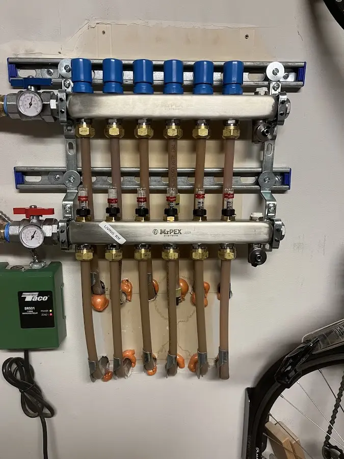 Plumber performing Leak Detection at a residential property in Allendale